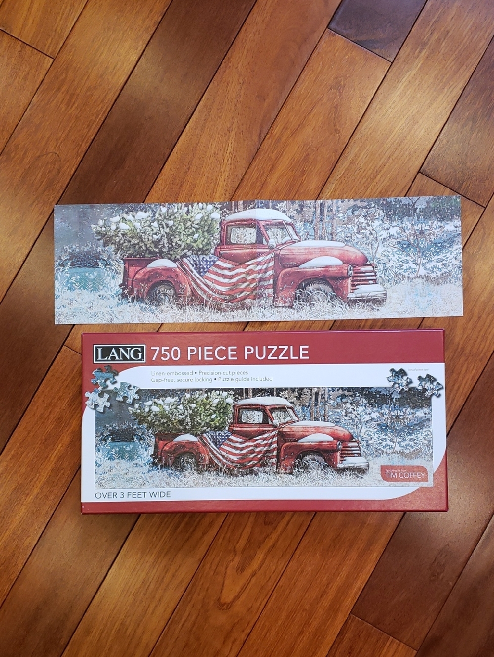 750 piece Jigsaw Puzzle. Flag Truck. Art by Tim Coffey